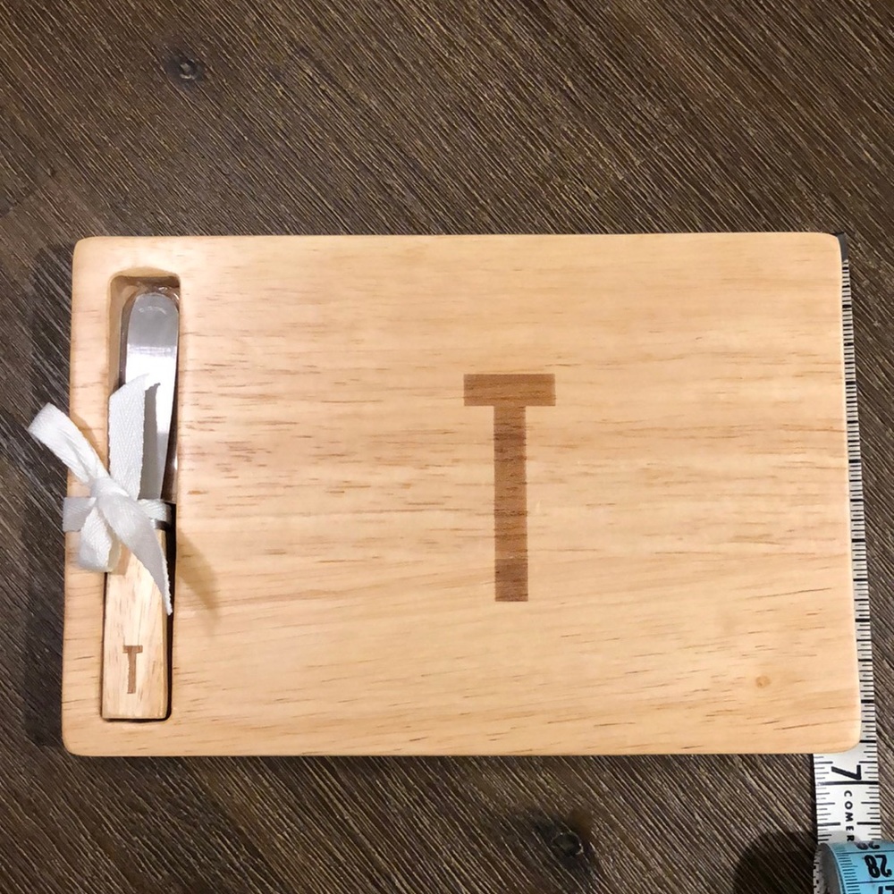 INDIGO Monogrammed Cheese board